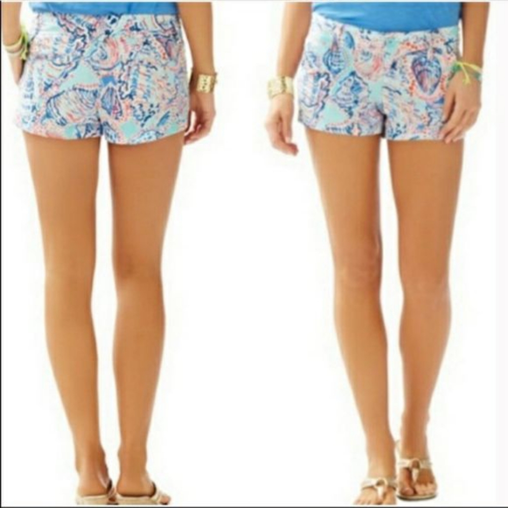 Lilly Pulitzer Walsh Short - Shell me about it, EUC Size 0